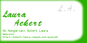 laura ackert business card